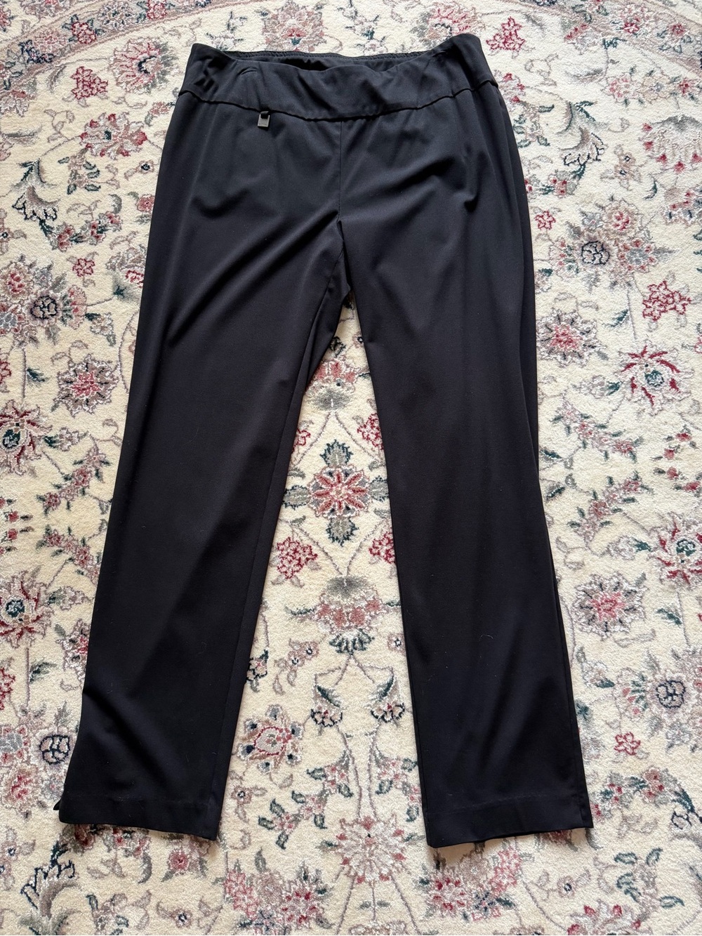 Women's Straight-Leg Black Pants by Slim-Sation, size 14